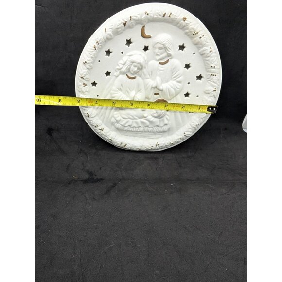 Avon Candle Holder Porcelain Nativity Votive Ceramic 8.25" - Picture 3 of 13